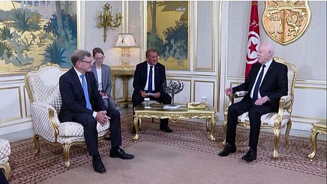 Tunisia's President Saied hosts German FM, calls for 'balance' in EU ties
